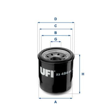UFI 23.484.00 OLJNI FILTER