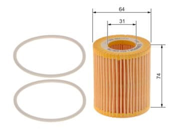 Bosch OLJNI FILTER FIAT PUNTO GRANDE 05> 1.9 JTD