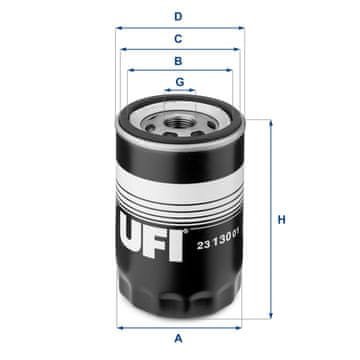 UFI OLJNI FILTER - TRANSPORTER T4 PLATFORMA / ŠASIJA (70E, 70L, 70M, 7DE, 7DL [1990 - 07] [2003 - 04]