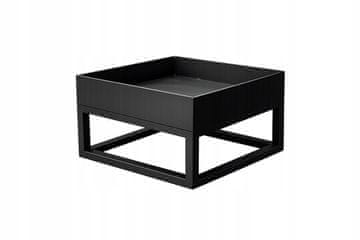Vrtno kurišče 600x600 mm jeklo 4 mm loft črne barve