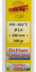 TRDO SPAJANJE CU FLAM RB 5286 CUP 5% AG - 500*2MM 200G