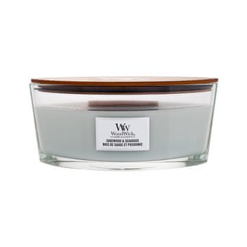 Woodwick Sagewood & Seagrass dišeča svečka unisex