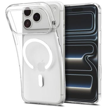 Spigen Spigen Liquid Crystal MagSafe ovitek za iPhone 18 Pro / 17 Pro - prozoren/bel