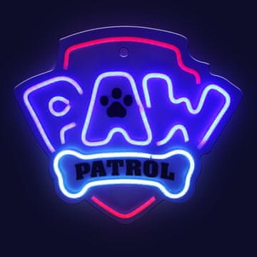 NEON PLASTROL Viseči neon LED na pleksi Psi Patrol - Logo