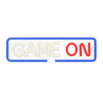 NEON PLASTROL Neon LED svetilka 'Game On' - pleksi, večbarvna