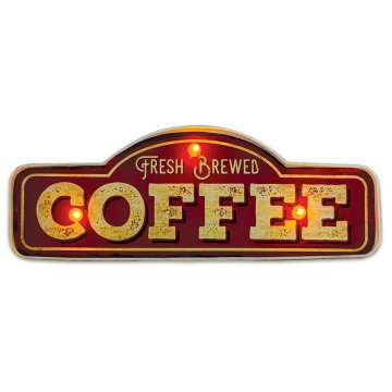 slomart TelForceOne Retro LED svetilka 'Fresh Brewed Coffee' - kovinska