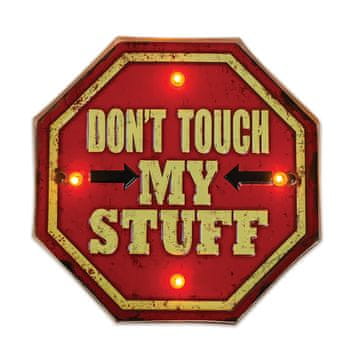 slomart TelForceOne RETRO LED ZNAK 'Don't Touch' - Metal