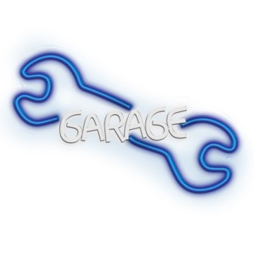 NEON TelForceOne NEON PLEXI LED GARAGE - Modra/Bela