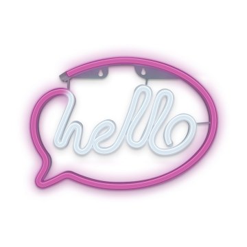 NEON TelForceOne NEON LED HELLO - Roza/Bela