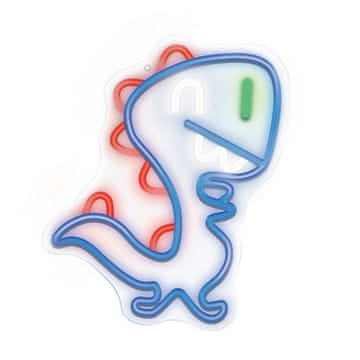 NEON TelForceOne NEON LED JURASSIC BABY DINO - Modra + USB + zatemnilnik