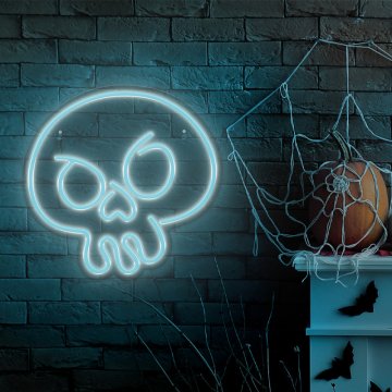 NEON TelForceOne Neon PLEXI LED Lobanja Graffiti FPNE15 - Turkusna