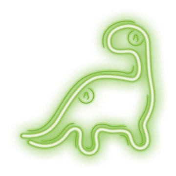 NEON TelForceOne Neon LED Dinozaver NNE01 - Zelena