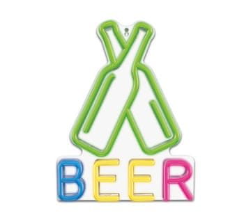 NEON TelForceOne Neon PLEXI LED BEER FPNE08 - Večbarvna