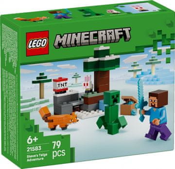 slomart LEGO Minecraft Kocke 21583 Steveova avantura v tajgi
