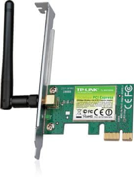 slomart TP-LINK WN781ND WiFi kartica N150 PCI-E, 1x2dBi