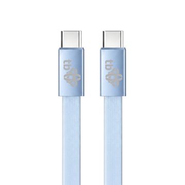 slomart TB Kabel USB-C v USB-C 1m, ploščati, nebesko modri