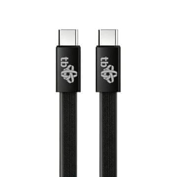 slomart TB Kabel USB-C v USB-C 1m, ploščati, črn