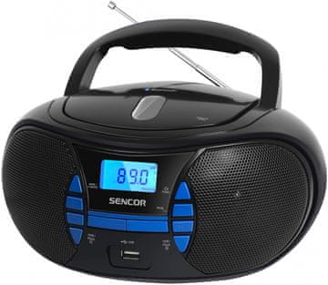 RADIO Sencor Radio CD SPT2700, Bluetooth/MP3/USB/FM, črn