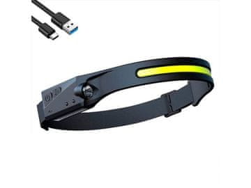 Cool Mango LED naglavna svetilka za svetel žarek, 350 lm, IPX4, USB-C - Nightlight