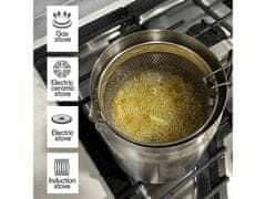 Cool Mango lonec za cvrtje za hrustljave jedi, 1,5 L iz nerjavečega jekla s košaro