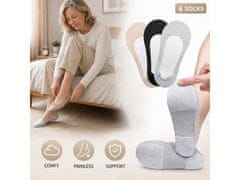 Cool Mango nedrseče ženske nogavice za udobnejši korak, univerzalna velikost, 3 pari - Sockgrips