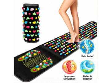 Cool Mango akupresurna podloga za masažo stopal, nedrseča, 35 × 170 cm za dom in pisarno - Pressmat