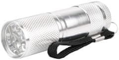ENTAC 90828 Svetilka 1W LED 50lm ALU 3xAAA, srebrna