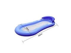 Cool Mango napihljiva vodna blazina za udobno lebdenje z oporo glave, mrežo in PVC-jem - Floaty