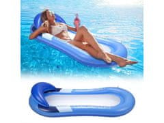 Cool Mango napihljiva vodna blazina za udobno lebdenje z oporo glave, mrežo in PVC-jem - Floaty
