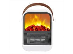 Cool Mango namizni električni grelec za takojšnje ogrevanje z videzom kamina, 1000 W - Heatfire