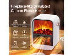 Cool Mango namizni električni grelec za takojšnje ogrevanje z videzom kamina, 1000 W - Heatfire