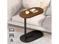 večnamenska stranska mizica za majhne prostore, lesena miza s kovinskim ogrodjem 45 x 28 x 60 cm - Sidestand