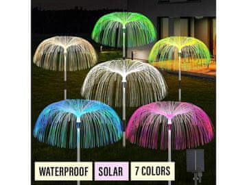 Cool Mango solarna vrtna svetilka z RGB-osvetlitvijo in samodejnim vklopom - Jellyfish