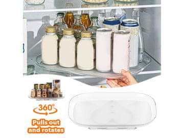 Cool Mango vrtljiv namizni organizator za shranjevanje s 360-stopinjskim vrtenjem, plastika - Countertop