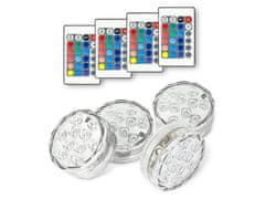 Cool Mango večbarvne LED lučke za vodo in bazen z daljinskim upravljanjem, 4 kosi