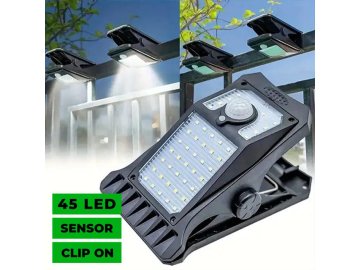 Cool Mango solarna svetilka s sponko in senzorjem gibanja, zunanja LED, 300 lumnov, IP65 - Sunclip
