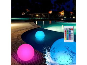 Cool Mango plavajoča svetlobna žoga za bazen z RGB LED osvetlitvijo in daljinskim upravljanjem - Floatylight