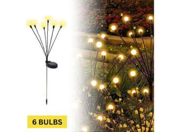 Cool Mango solarne LED vrtne svetilke brez kablov, topla bela svetloba, 6 kosov - Firefly
