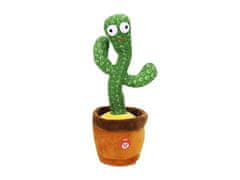 Cool Mango interaktivni plišasti kaktus, ki pleše in predvaja melodije, na baterije, 32 cm - Cactus