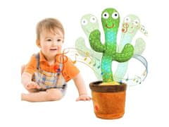 Cool Mango interaktivni plišasti kaktus, ki pleše in predvaja melodije, na baterije, 32 cm - Cactus