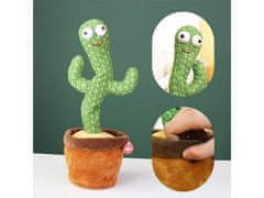 Cool Mango interaktivni plišasti kaktus, ki pleše in predvaja melodije, na baterije, 32 cm - Cactus