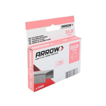 Arrow Arrow D53F 12 mm (1000 kosov) – Ekstremna globina in maksimalen oprijem brez trganja materiala