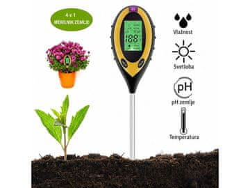 Cool Mango merilnik zemlje 4 v 1, tester pH tal za hitro merjenje temperature tal - Soiltesty