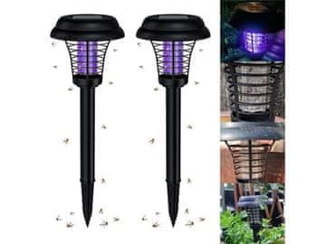 Cool Mango solarna svetilka proti komarjem z UV-svetlobo, na sončni pogon, 2 kosa - Buggy