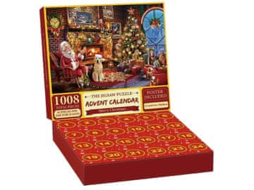Cool Mango božični adventni koledar s sestavljanko, 1008 kosov, dnevno odštevanje - Puzzlex