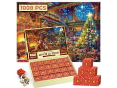 Cool Mango božični adventni koledar s sestavljanko, 1008 kosov, dnevno odštevanje - Puzzlex