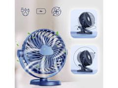 Cool Mango prenosni namizni mini ventilator s tihim delovanjem, 3 hitrostmi in polnilno baterijo - Minifan