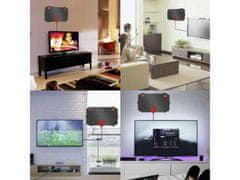Cool Mango notranja digitalna TV antena za ostrejšo sliko, HD/4K-ready sprejem, 5 V, 3 m kabel