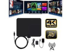 Cool Mango notranja digitalna TV antena za ostrejšo sliko, HD/4K-ready sprejem, 5 V, 3 m kabel