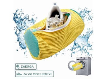 Cool Mango zaščitna vrečka za pranje čevljev, za pralni stroj, poliester in bombaž, 39 × 19 cm - Cleanshoe